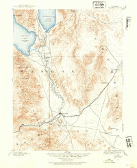 1890 Map of Wadsworth, 1954 Print