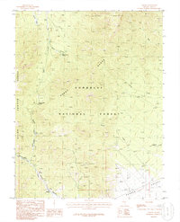 preview thumbnail of historical topo map of Nye County, NV in 1985
