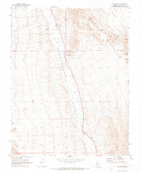 1969 Map of Alamo, NV, 1973 Print