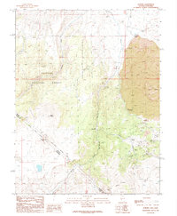 Download a high-resolution, GPS-compatible USGS topo map for Aurora, NV (1989 edition)