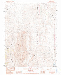 Download a high-resolution, GPS-compatible USGS topo map for Azure Ridge, NV (1984 edition)