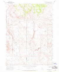 Download a high-resolution, GPS-compatible USGS topo map for Badger Mtn SE, NV (1969 edition)