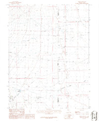 1986 Map of Baker, NV