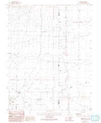 1986 Map of Baker, NV, 1993 Print
