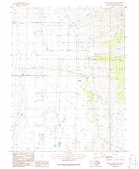 Download a high-resolution, GPS-compatible USGS topo map for Baking Powder Flat, NV (1987 edition)