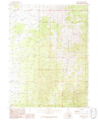 preview thumbnail of historical topo map of White Pine County, NV in 1986