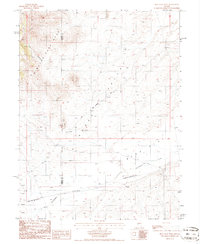 Download a high-resolution, GPS-compatible USGS topo map for Bean Flat West, NV (1986 edition)