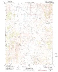 Download a high-resolution, GPS-compatible USGS topo map for Bedell Flat, NV (1980 edition)