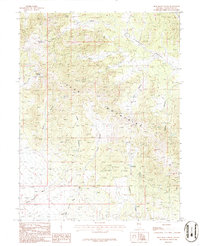 Download a high-resolution, GPS-compatible USGS topo map for Blue Mass Canyon, NV (1986 edition)