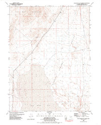 Download a high-resolution, GPS-compatible USGS topo map for Blue Wing Flat North, NV (1985 edition)