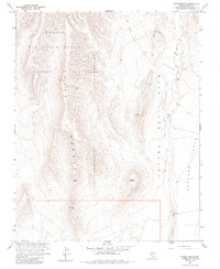 preview thumbnail of historical topo map of Nye County, NV in 1961
