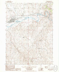 Download a high-resolution, GPS-compatible USGS topo map for Carlin East, NV (1986 edition)