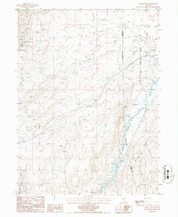 Download a high-resolution, GPS-compatible USGS topo map for Carlin West, NV (1986 edition)