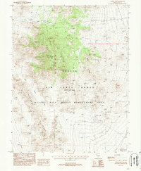 Download a high-resolution, GPS-compatible USGS topo map for Cedar Pass, NV (1988 edition)