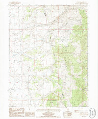 preview thumbnail of historical topo map of Eureka County, NV in 1985