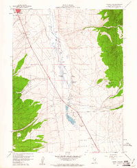 Download a high-resolution, GPS-compatible USGS topo map for Comins Lake, NV (1961 edition)