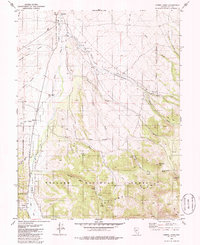 preview thumbnail of historical topo map of Nye County, NV in 1979