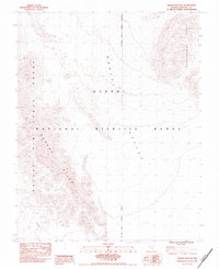 Download a high-resolution, GPS-compatible USGS topo map for Desert Hills SE, NV (1983 edition)
