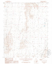 preview thumbnail of historical topo map of Clark County, NV in 1986