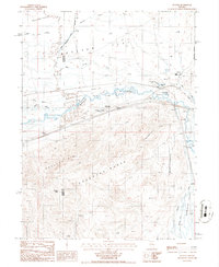 Download a high-resolution, GPS-compatible USGS topo map for Dunphy, NV (1986 edition)