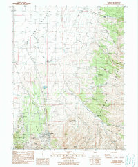 Download a high-resolution, GPS-compatible USGS topo map for Eureka, NV (1990 edition)