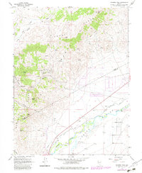 Download a high-resolution, GPS-compatible USGS topo map for Flowery Peak, NV (1983 edition)