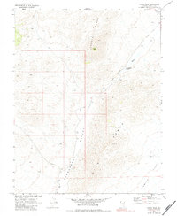 Download a high-resolution, GPS-compatible USGS topo map for Fossil Peak, NV (1984 edition)