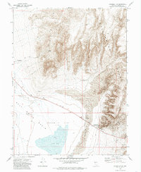 Download a high-resolution, GPS-compatible USGS topo map for Fourmile Flat, NV (1985 edition)