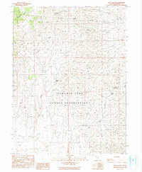 Download a high-resolution, GPS-compatible USGS topo map for Fox Canyon, NV (1990 edition)