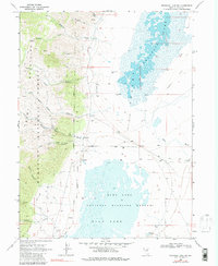 Download a high-resolution, GPS-compatible USGS topo map for Franklin Lake SW, NV (1990 edition)