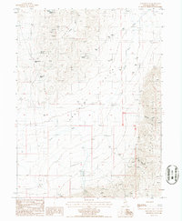 Download a high-resolution, GPS-compatible USGS topo map for Frenchie Flat, NV (1986 edition)