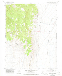 Download a high-resolution, GPS-compatible USGS topo map for Georges Canyon Rim, NV (1975 edition)