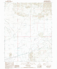 preview thumbnail of historical topo map of Esmeralda County, NV in 1987
