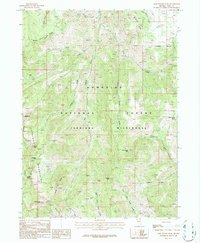 Download a high-resolution, GPS-compatible USGS topo map for Gods Pocket Peak, NV (1987 edition)