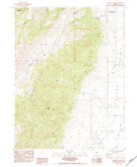 preview thumbnail of historical topo map of White Pine County, NV in 1984