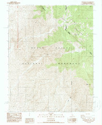 Download a high-resolution, GPS-compatible USGS topo map for Grapevine Peak, NV (1988 edition)