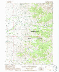 preview thumbnail of historical topo map of Elko County, NV in 1985