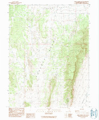 Download a high-resolution, GPS-compatible USGS topo map for Green Springs NW, NV (1990 edition)