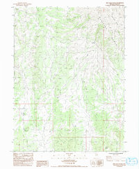 Download a high-resolution, GPS-compatible USGS topo map for High Bald Peaks, NV (1992 edition)