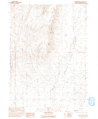 Download a high-resolution, GPS-compatible USGS topo map for Hoppin Peaks, NV (1991 edition)
