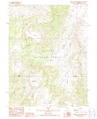Download a high-resolution, GPS-compatible USGS topo map for Horse Heaven Mountain, NV (1990 edition)