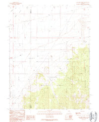 preview thumbnail of historical topo map of Eureka County, NV in 1989