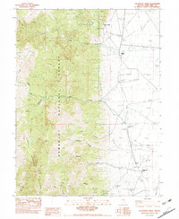 Download a high-resolution, GPS-compatible USGS topo map for Kalamazoo Creek, NV (1982 edition)