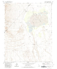 preview thumbnail of historical topo map of Esmeralda County, NV in 1980
