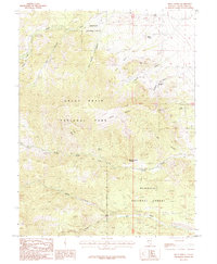 preview thumbnail of historical topo map of White Pine County, NV in 1987