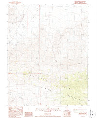 Download a high-resolution, GPS-compatible USGS topo map for Lida Wash SW, NV (1987 edition)
