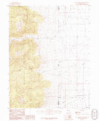 Download a high-resolution, GPS-compatible USGS topo map for Little Horse Canyon, NV (1986 edition)