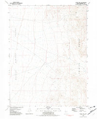 preview thumbnail of historical topo map of Pershing County, NV in 1981