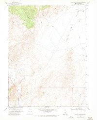 Download a high-resolution, GPS-compatible USGS topo map for Manhattan Mtn NE, NV (1971 edition)