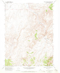 Download a high-resolution, GPS-compatible USGS topo map for Manhattan Mtn NW, NV (1971 edition)